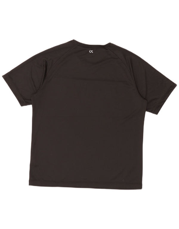 Calvin Klein Herre Performance Graphic T-Shirt Top XL Sort Polyester
