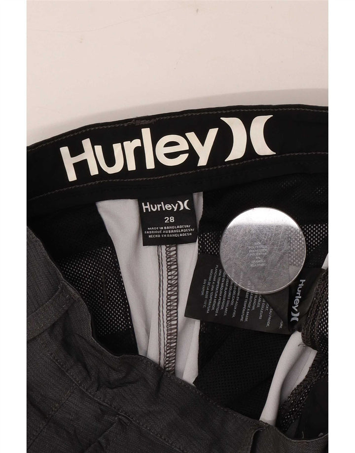 Hurley Herre Chino Shorts W28 Små Grå Polyester