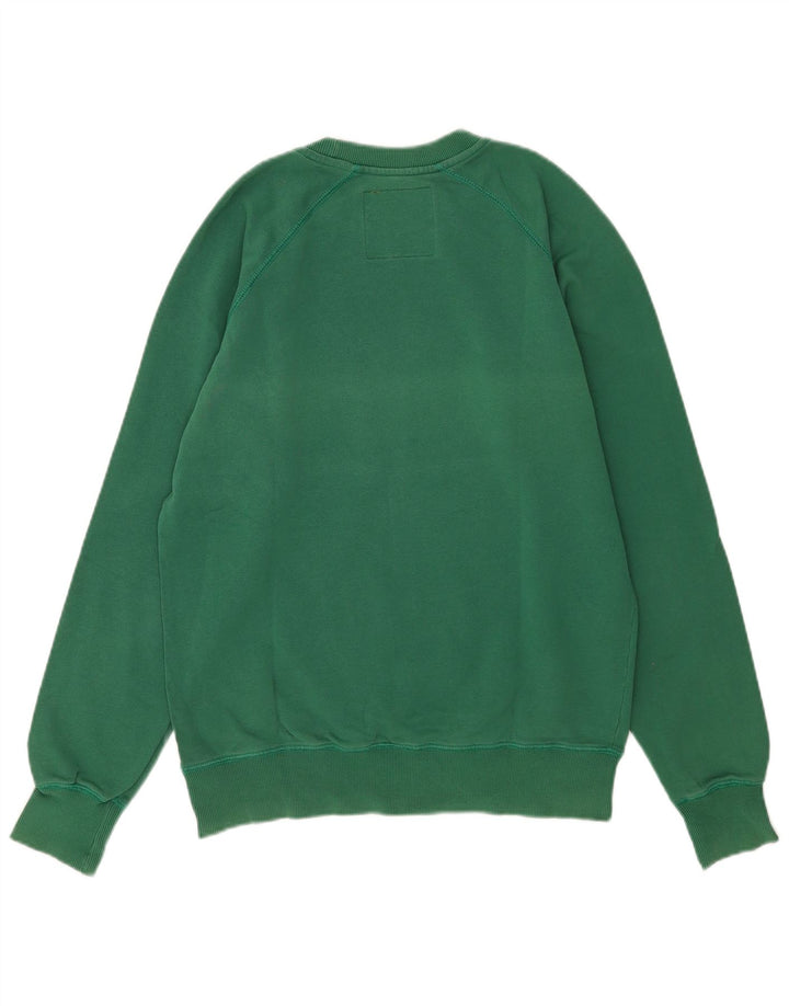 Caterpillar Herre Grafisk Sweatshirt Jumper Stor Grøn Bomuld