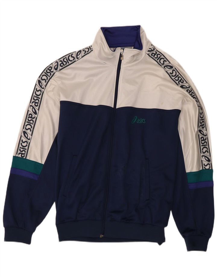 Asics Herre grafisk træningsdragt Topjakke IT 56 XL Navy Blue Colourblock