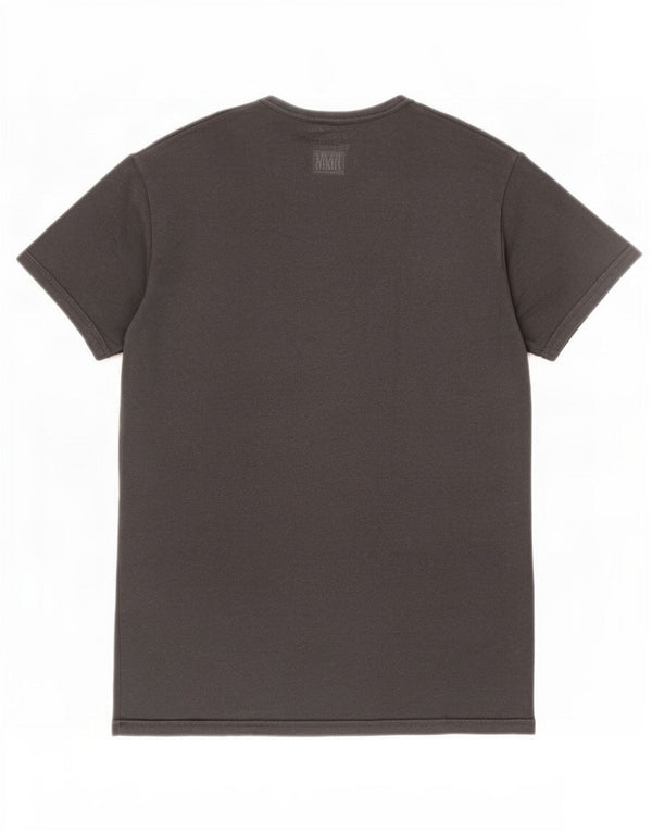 Emporio Armani Herre Grafisk T-Shirt Top XL Grå Bomuld
