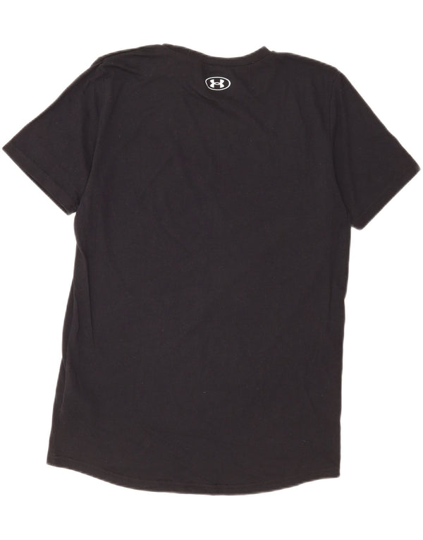 Under Armour Boys T-Shirt Top 13-14 år XL Sort Bomuld