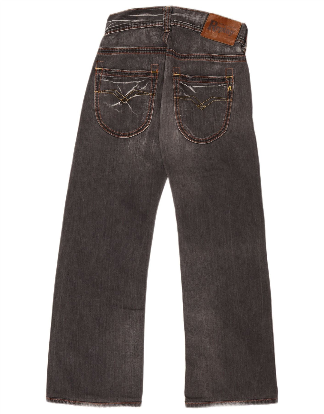Replay Dame Bootcut Jeans W26 L27 Grå Bomuld