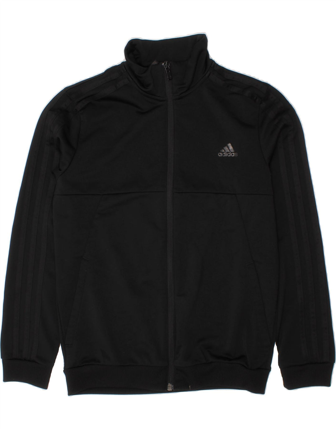 ADIDAS Boys Tracksuit Top Jacket 11-12 Years Black Polyester Vintage Adidas and Second-Hand Adidas from Messina Hembry 