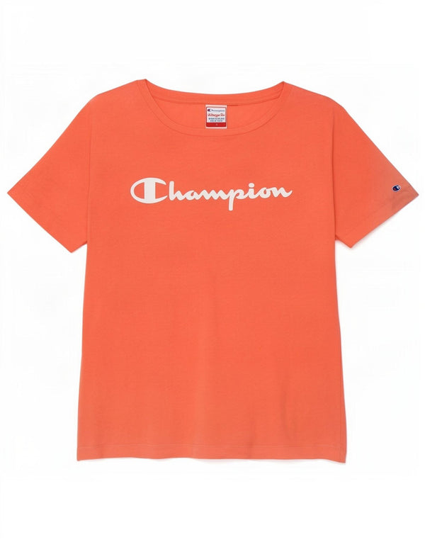 Champion Womens Heritage Fit Grafisk T-Shirt Top UK 8 Small Pink
