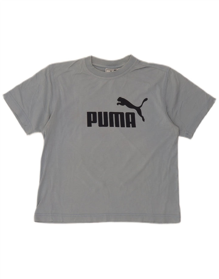Puma drenge grafisk t-shirt top 9-10 år grå