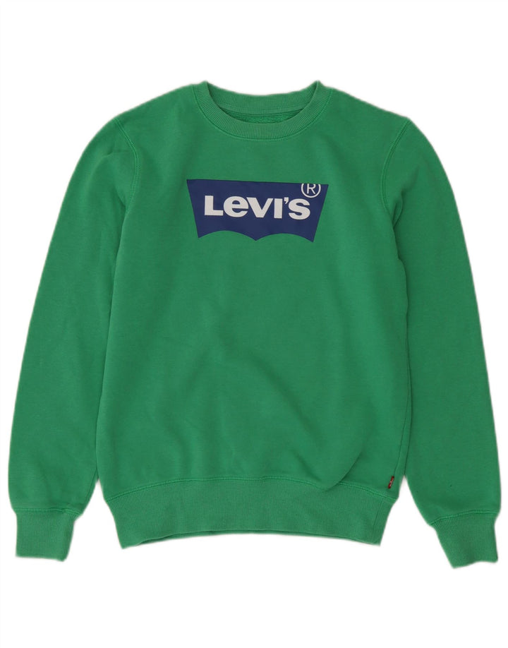 Levi's Boys Grafisk Sweatshirt Jumper 13-14 år Grøn Bomuld