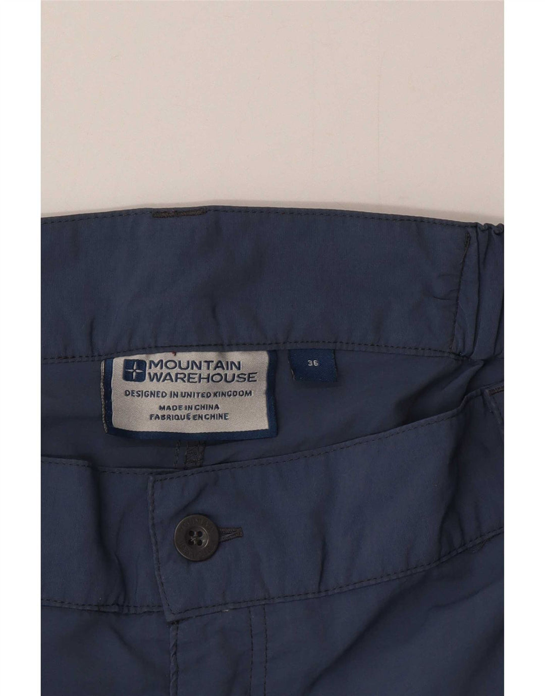 Mountain Warehouse Herre Cargo Shorts W36 Large Navy Blue Nylon