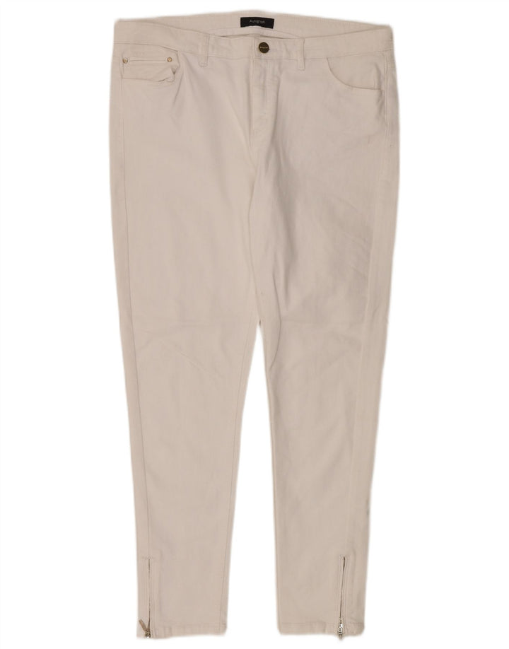 MARKS & SPENCER Dame Autograf Skinny Jeans W34 L28 Hvid