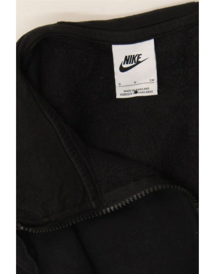 NIKE Mens Zip Hoodie Sweater Small Black Cotton Vintage Nike and Second-Hand Nike from Messina Hembry 