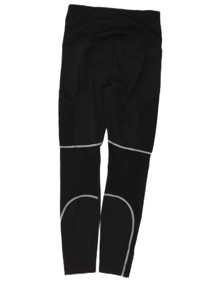 NIKE Womens Dri Fit Leggings UK 8 Small  Black Polyester