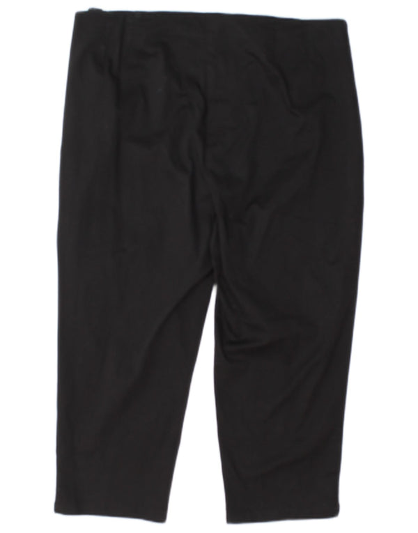 Marks & Spencer Dame Regular Capri Bukser UK 16 Large W34 L21 Sort