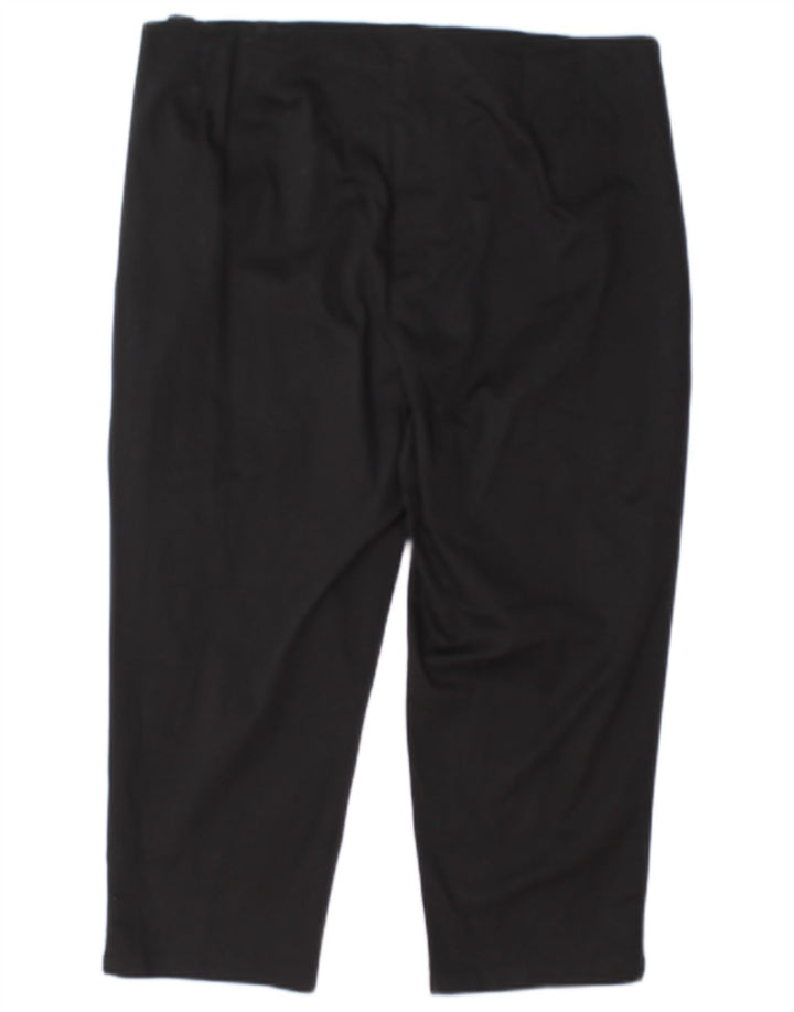 Marks & Spencer Dame Regular Capri Bukser UK 16 Large W34 L21 Sort