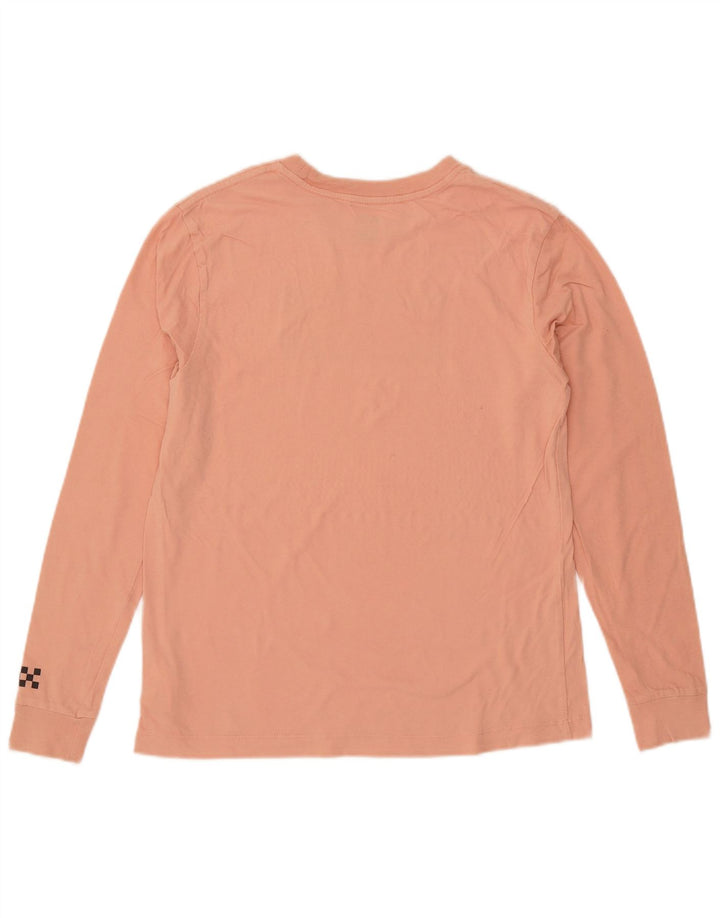 VANS Dame Grafisk Top Langærmet UK 10 Small Pink Bomuld