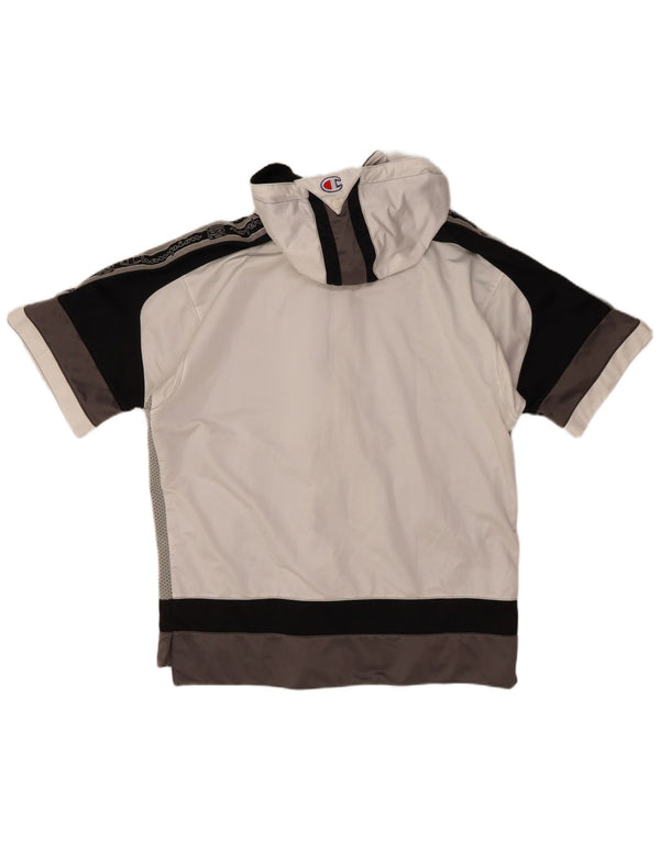 CHAMPION Træningsdragt med hætte til mænd Top jakke Medium Grå Colourblock