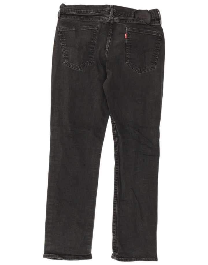 Levi's Straight Jeans til mænd W33 L30 Sort bomuld