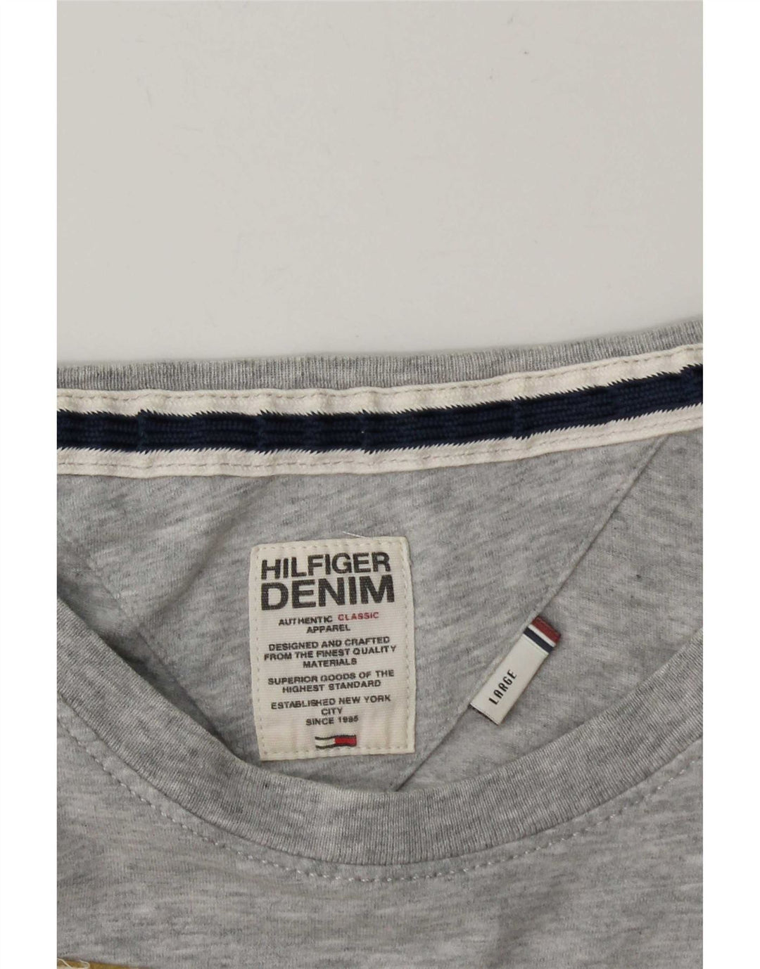 Tommy Hilfiger Herre Grafisk T-Shirt Top Stor Grå