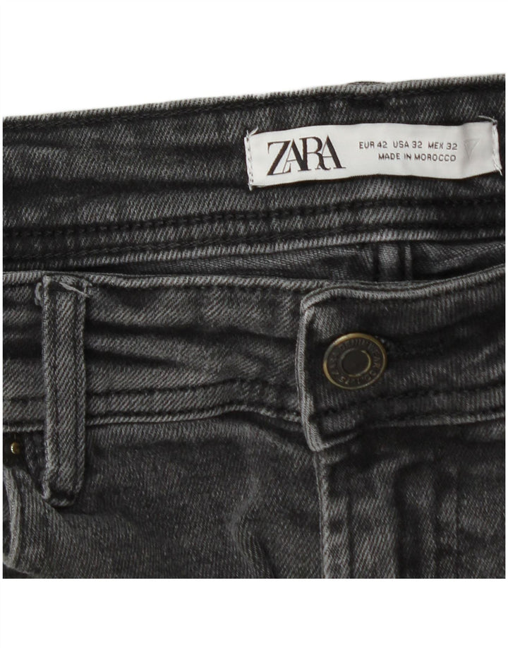 Zara Herre Tapered Jeans EU 42 Medium W32 L30 Grå