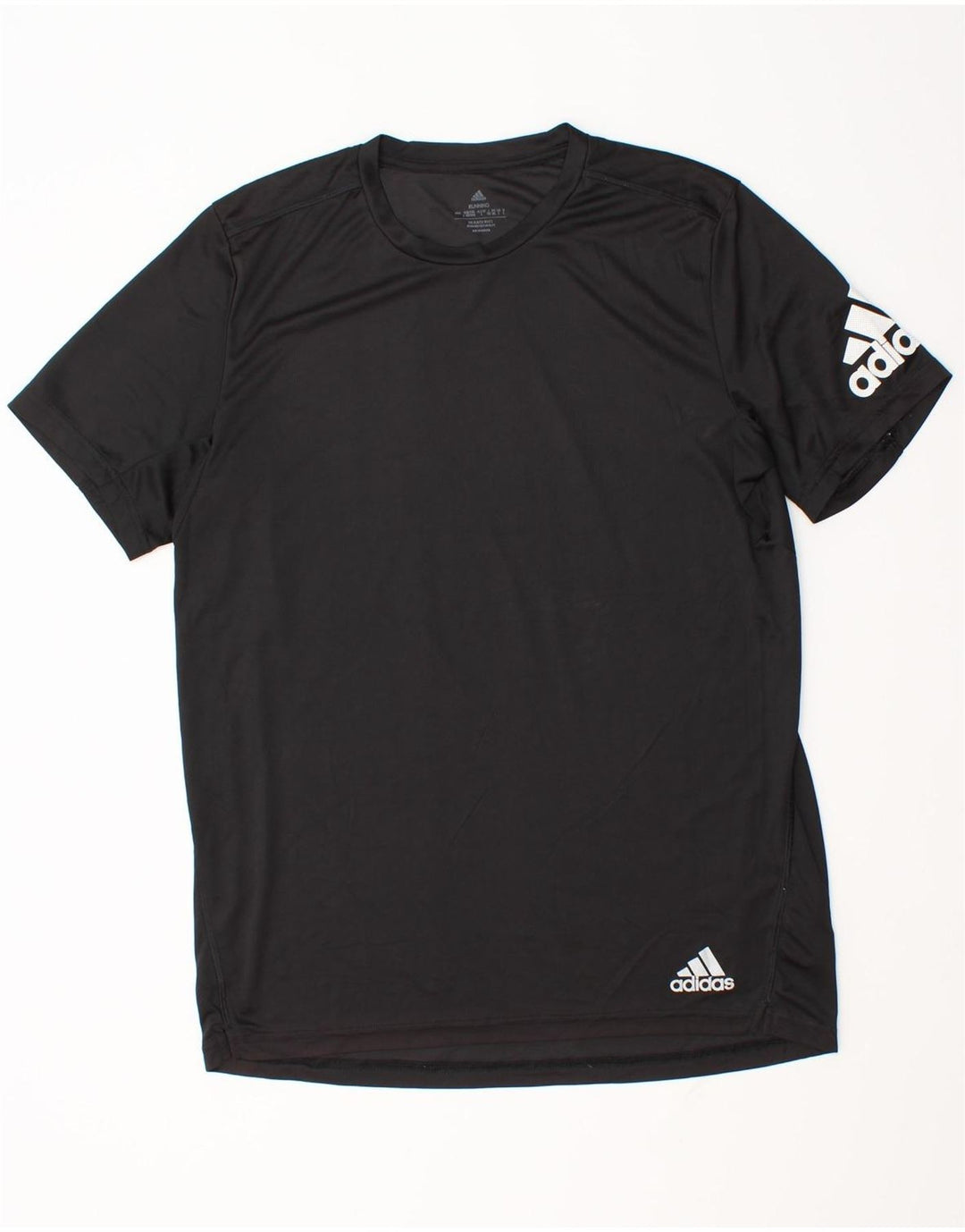 Adidas Herre Aeroready Grafisk T-Shirt Top Stor Sort Polyester