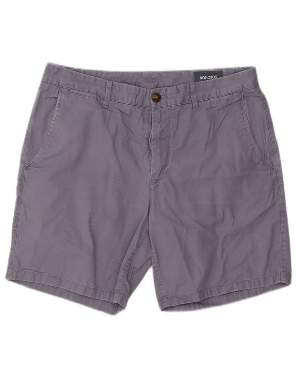 BONOBOS Mens Chino Shorts W32 Medium Grey Cotton