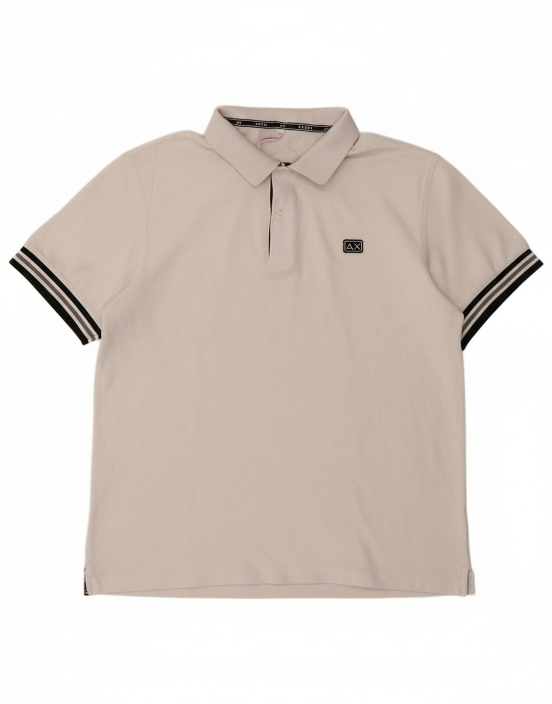SUN68 Mens Polo Shirt 2XL White Cotton