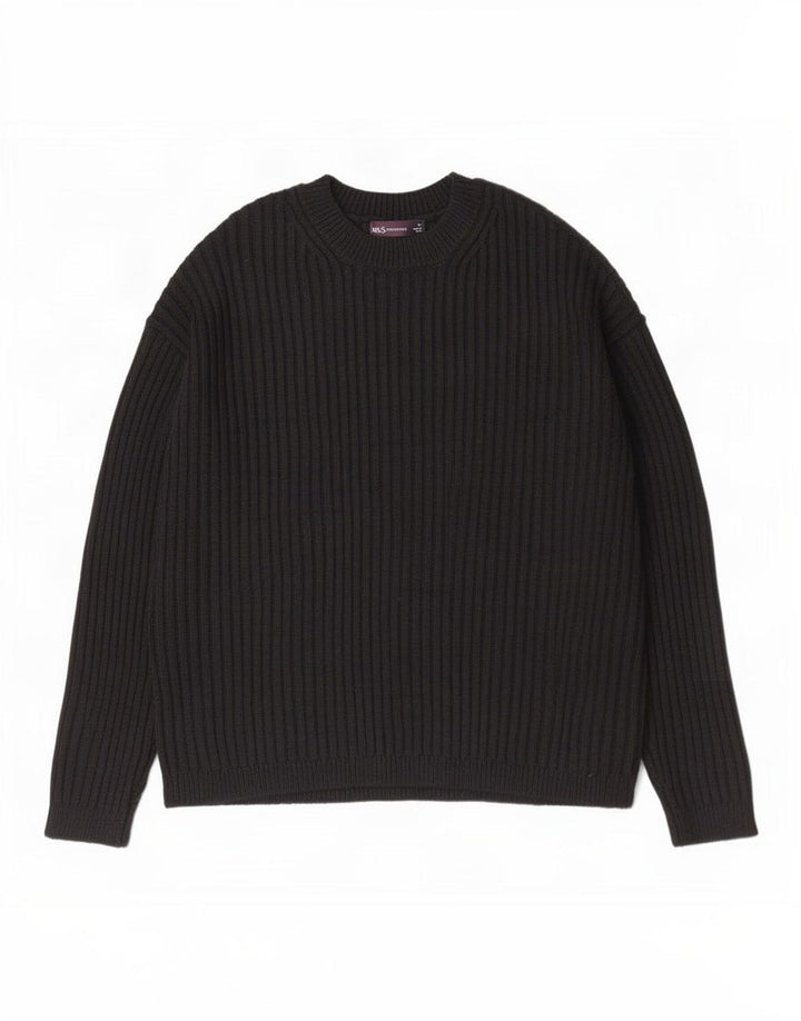 Marks & Spencer Dame sweater med rund hals DK 14 Medium Sort