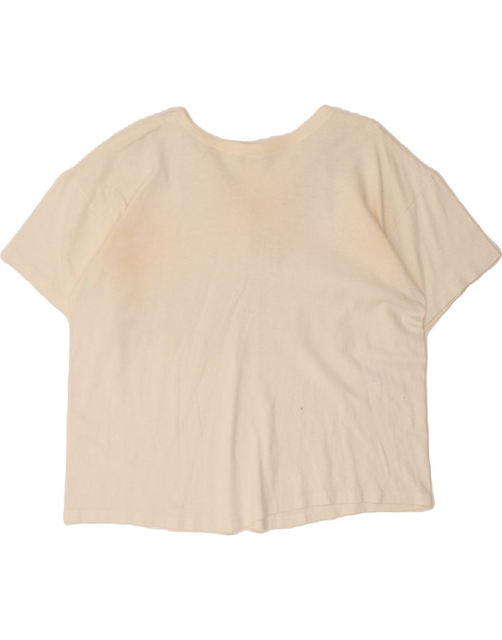 VINTAGE Womens Blouse Top One Size White Cotton Vintage Vintage and Second-Hand Vintage from Messina Hembry 