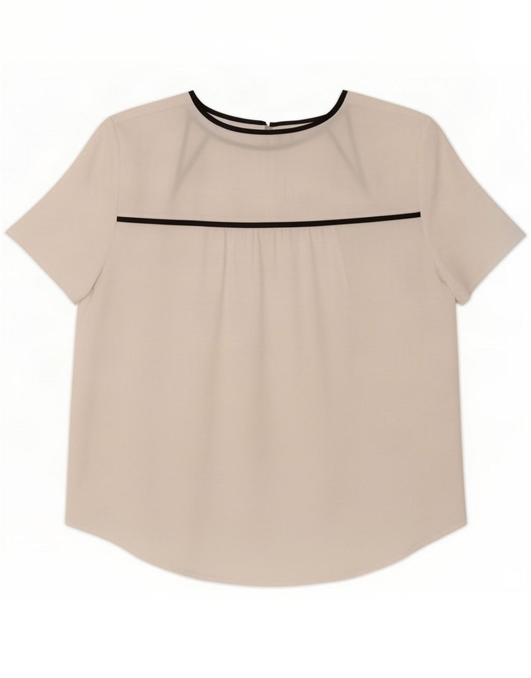 Armani Exchange Damebluse Top UK 14 Medium White Colourblock Polyester