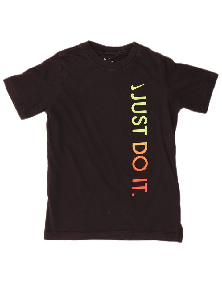 Nike drenge grafisk t-shirt top 8-9 år lille sort bomuld