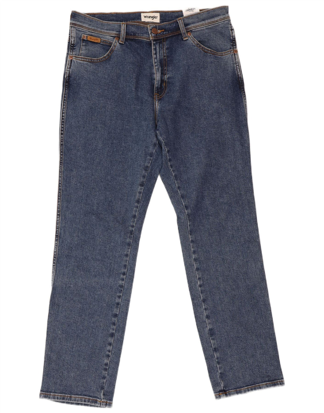 WRANGLER Herre Texas Slim Jeans W34 L30 Blå Bomuld