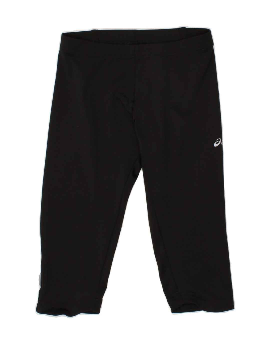 ASICS Womens Capri Tracksuit Trousers UK 8 Small Black Polyester Vintage Asics and Second-Hand Asics from Messina Hembry 