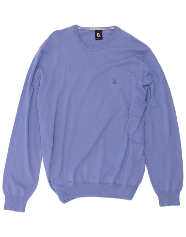 Marina Yachting Dame Boat Neck Jumper Sweater UK 20 2XL Blå Bomuld