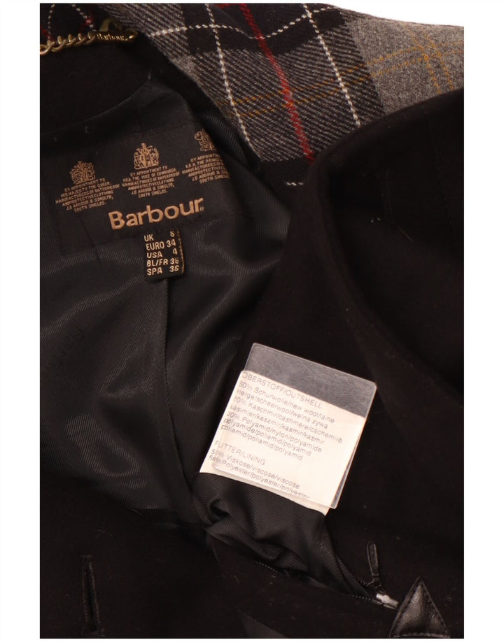 Barbour Trench Coat til kvinder UK 8 Lille sort uld