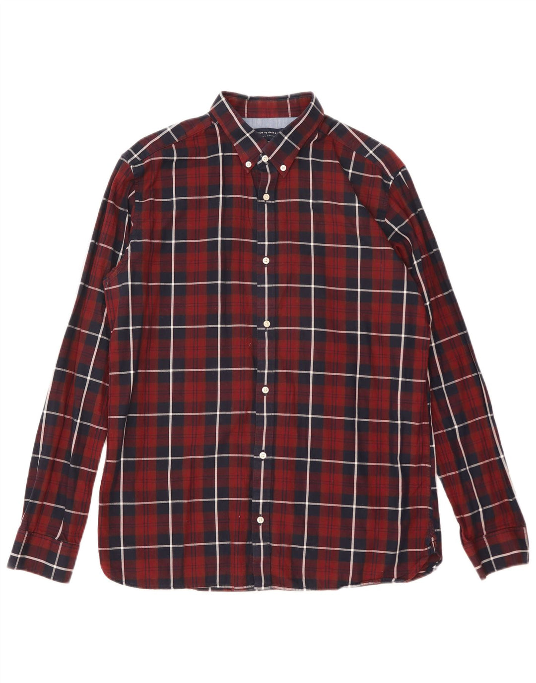 Jack & Jones herreskjorte XL Burgundy ternet bomuld