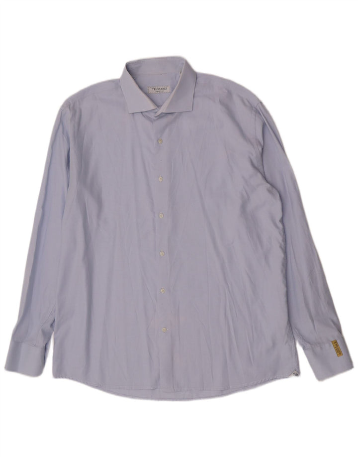 Trussardi Herreskjorte Str 45 18 2XL Blå