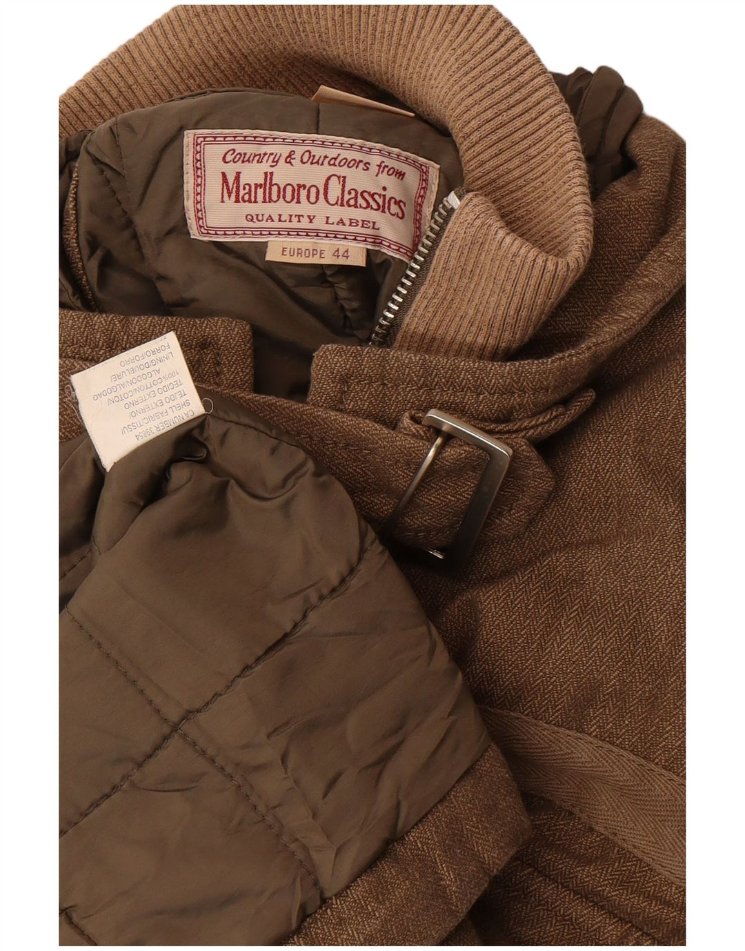 Marlboro Classics Utility-jakke til kvinder EU 44 XL Brun sildebensbomuld