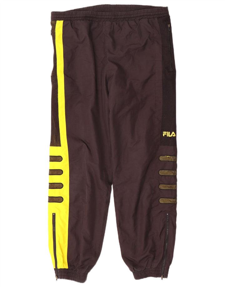 Fila Herre grafisk træningsdragt Bukser Joggers Medium Sort Colourblock