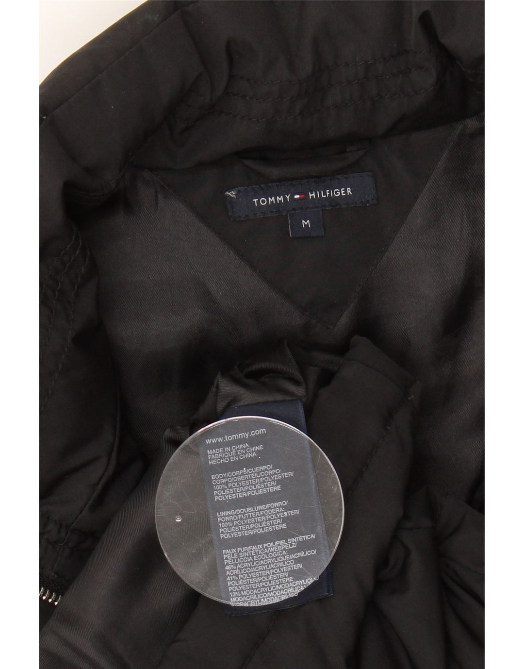 TOMMY HILFIGER Womens Padded Gilet UK 12 Medium Black Polyester Vintage Tommy Hilfiger and Second-Hand Tommy Hilfiger from Messina Hembry 