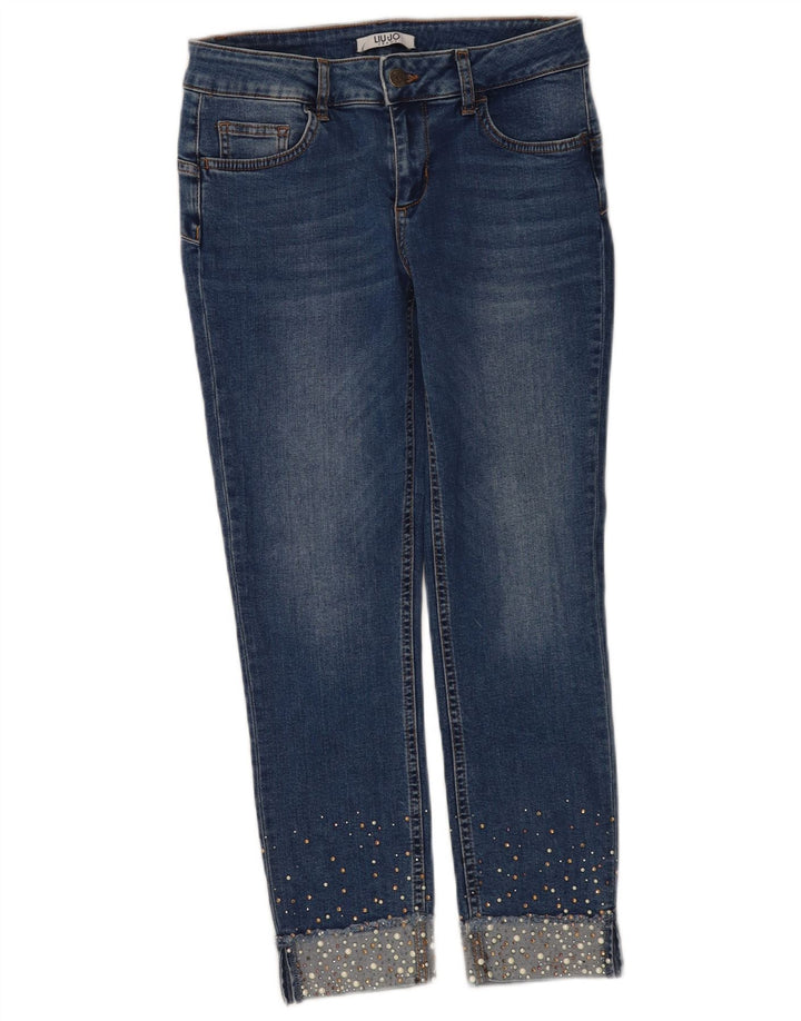 Liu Jo Womens Cropped Jeans W28 L25 Blå