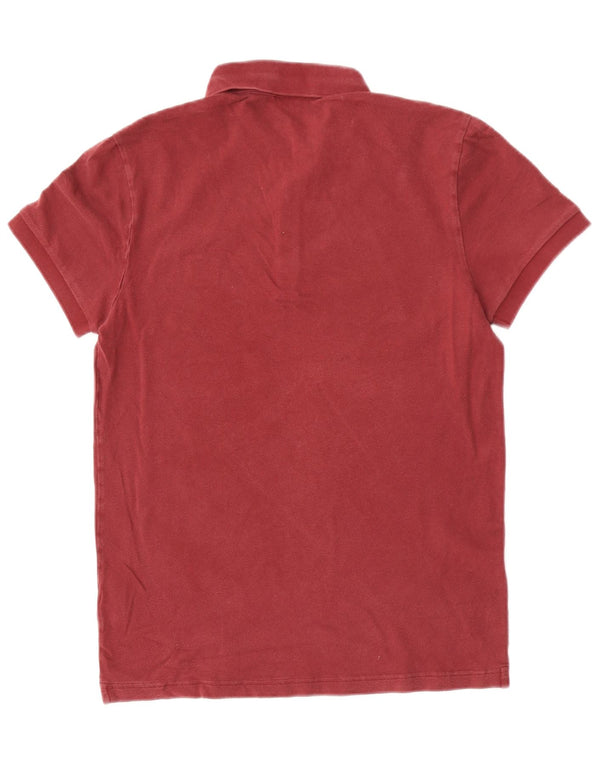 Hugo Boss Herre Slim Fit Polo Shirt Medium Maroon Bomuld