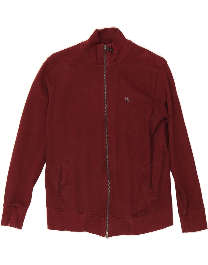 HARMONT & BLAINE Womens Cardigan Sweater UK 14 Medium Maroon Vintage Harmont & Blaine and Second-Hand Harmont & Blaine from Messina Hembry 