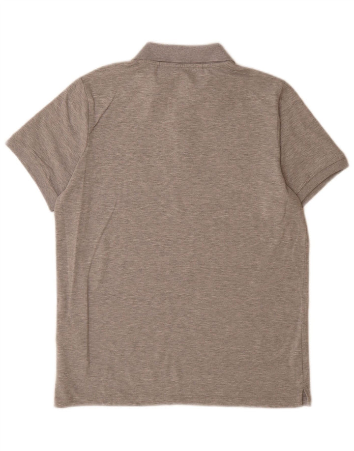 Karl Lagerfeld Herre grafisk poloshirt Medium Grey Flecked Bomuld