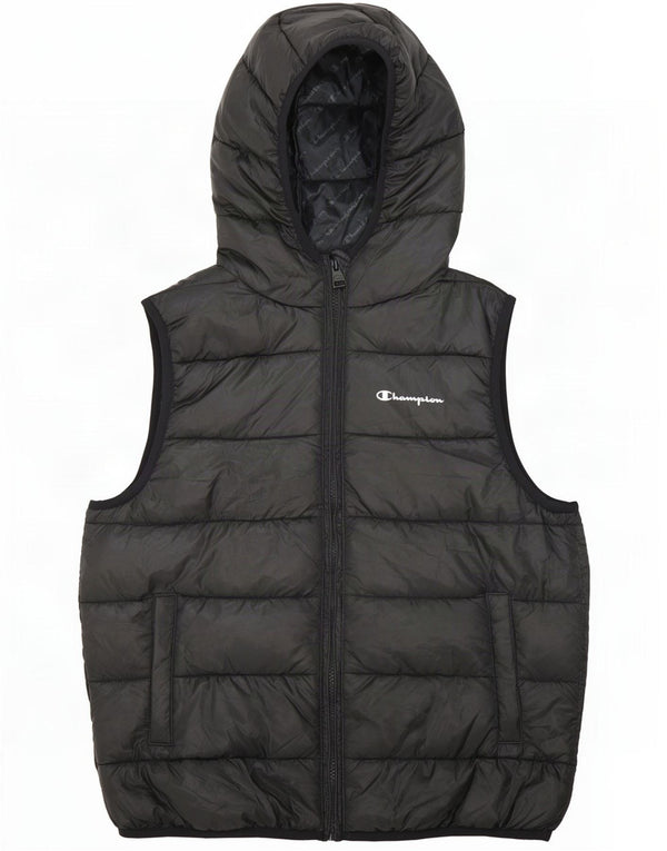 Champion drenge hætte polstret Gilet 13-14 år XL sort polyester