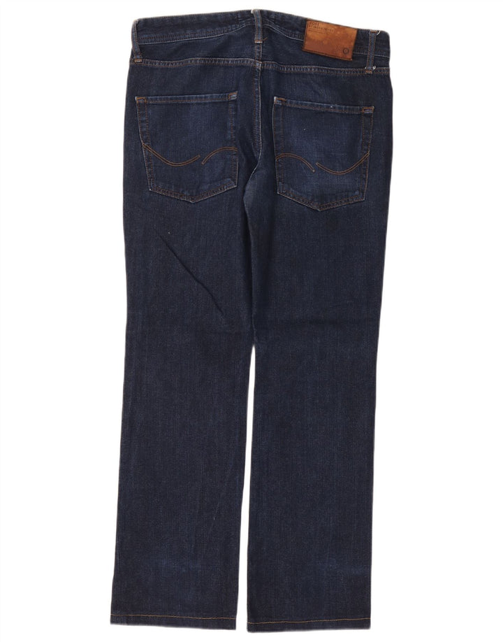 Jack & Jones Straight Jeans til mænd W32 L30 Marineblå bomuld