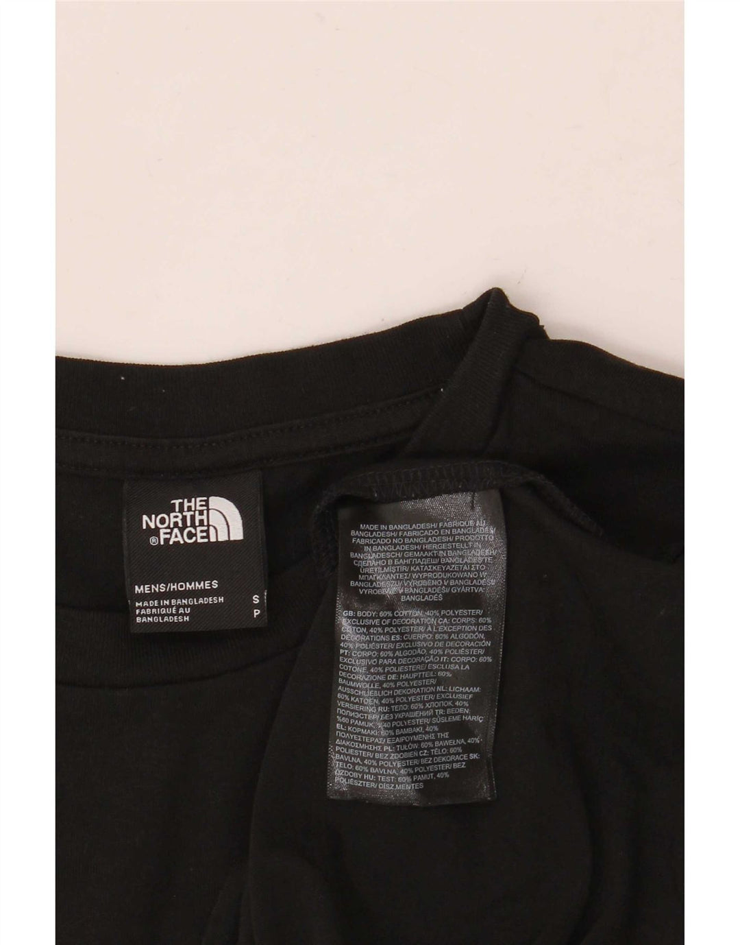 The North Face Herre T-Shirt Top Lille Sort Bomuld