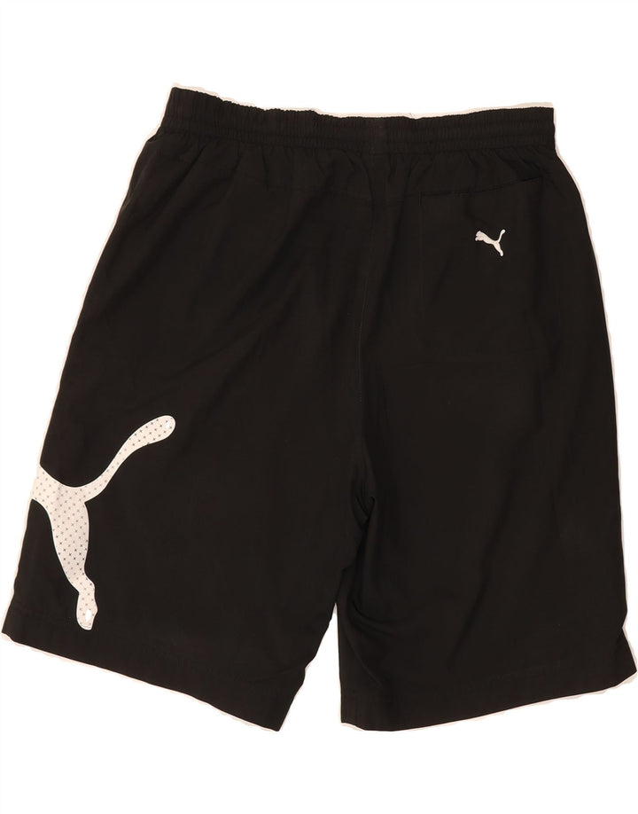 PUMA Boys Graphic Sport Shorts 15-16 Years  Black Vintage Puma and Second-Hand Puma from Messina Hembry 