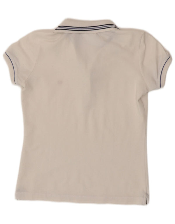Champion Womens Heritage Fit Polo Shirt UK 10 Small Whitestribet