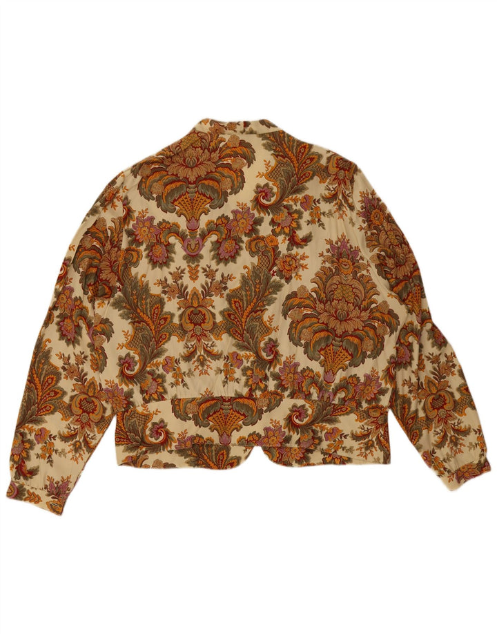 Lorena Dame Skjorte Bluse IT 54 2XL Beige Paisley