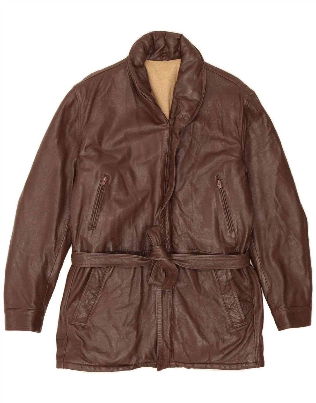 VINTAGE Womens Utility Jacket IT 52 2XL Brown Vintage Vintage and Second-Hand Vintage from Messina Hembry 