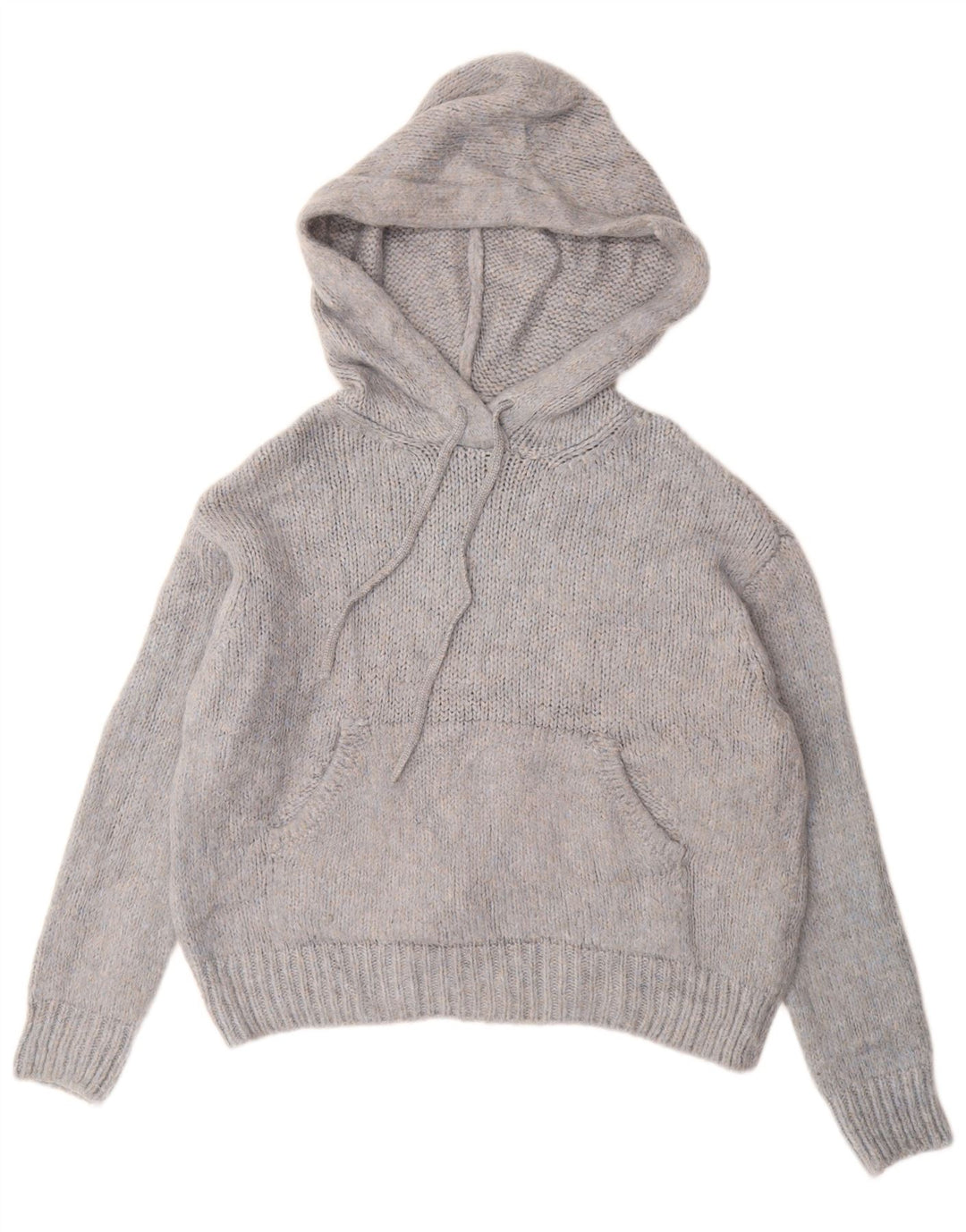 ZARA Oversized hættetrøje til kvinder UK 10 Small Blue Flecked